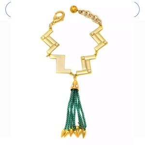 Lulu Frost swift nomadic zag tassel necklace